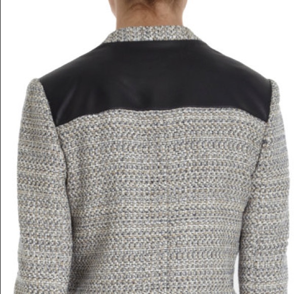 Tweed and Leather Jacket - Picture 10 of 14